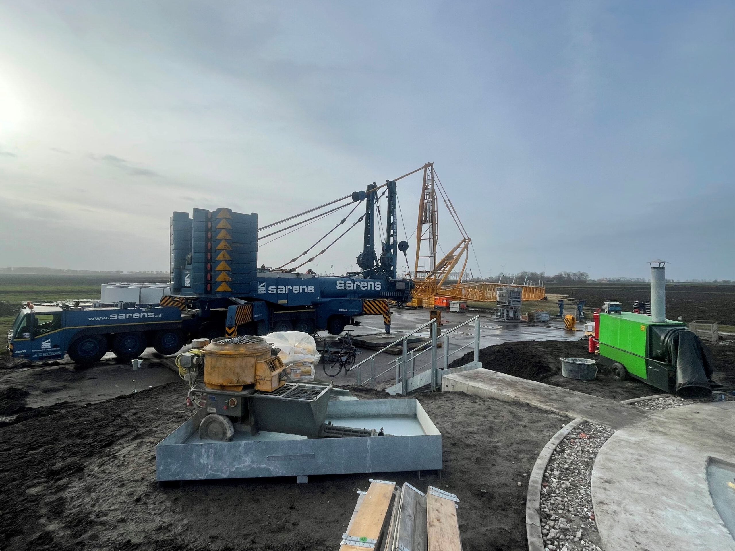 Bouw betonnen torendelen gestart